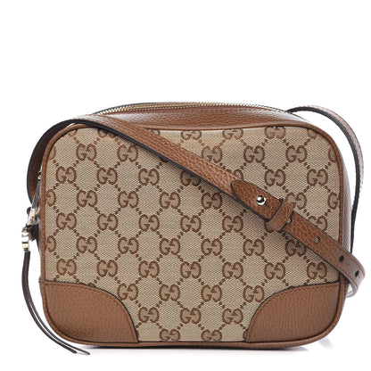 Gucci Monogram Mini Bree Messenger Bag Beige Tabacco 1 of 10