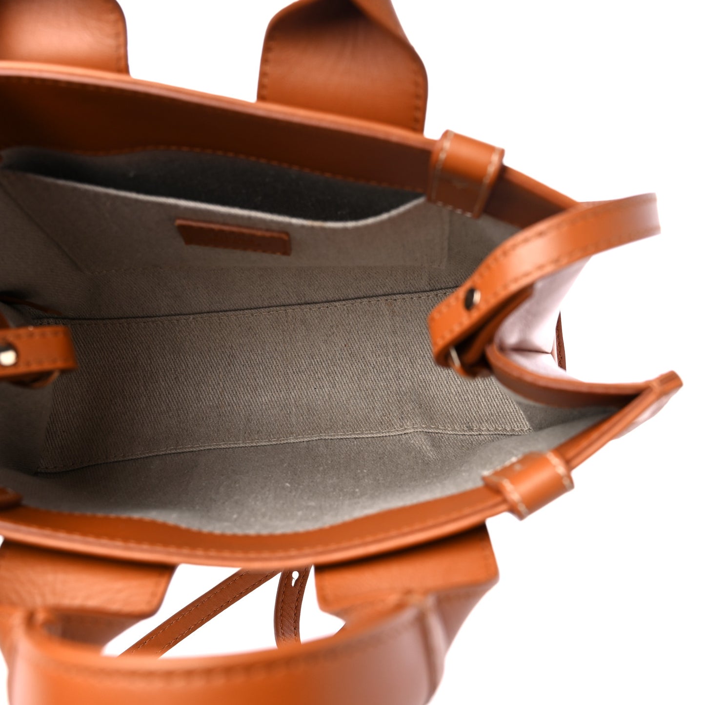 Calfskin Small Woody Tote Caramel