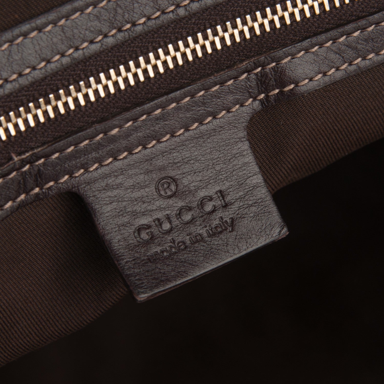 Gucci Calfskin Medium Britt Boston Dark Brown 6 of 7