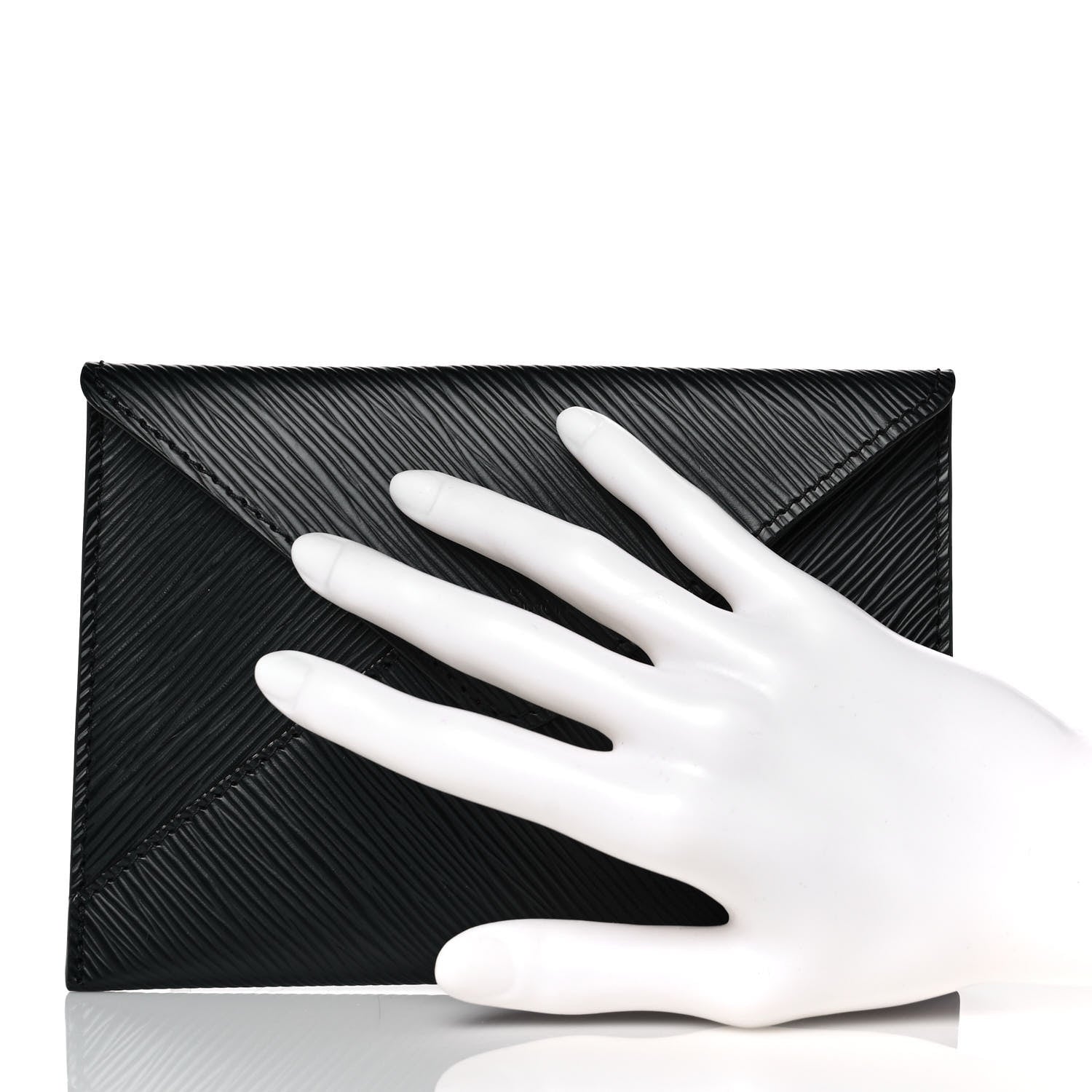 Louis Vuitton Epi Envelope Pouch Black 2 of 9