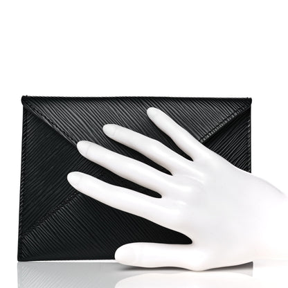 Louis Vuitton Epi Envelope Pouch Black 2 of 9