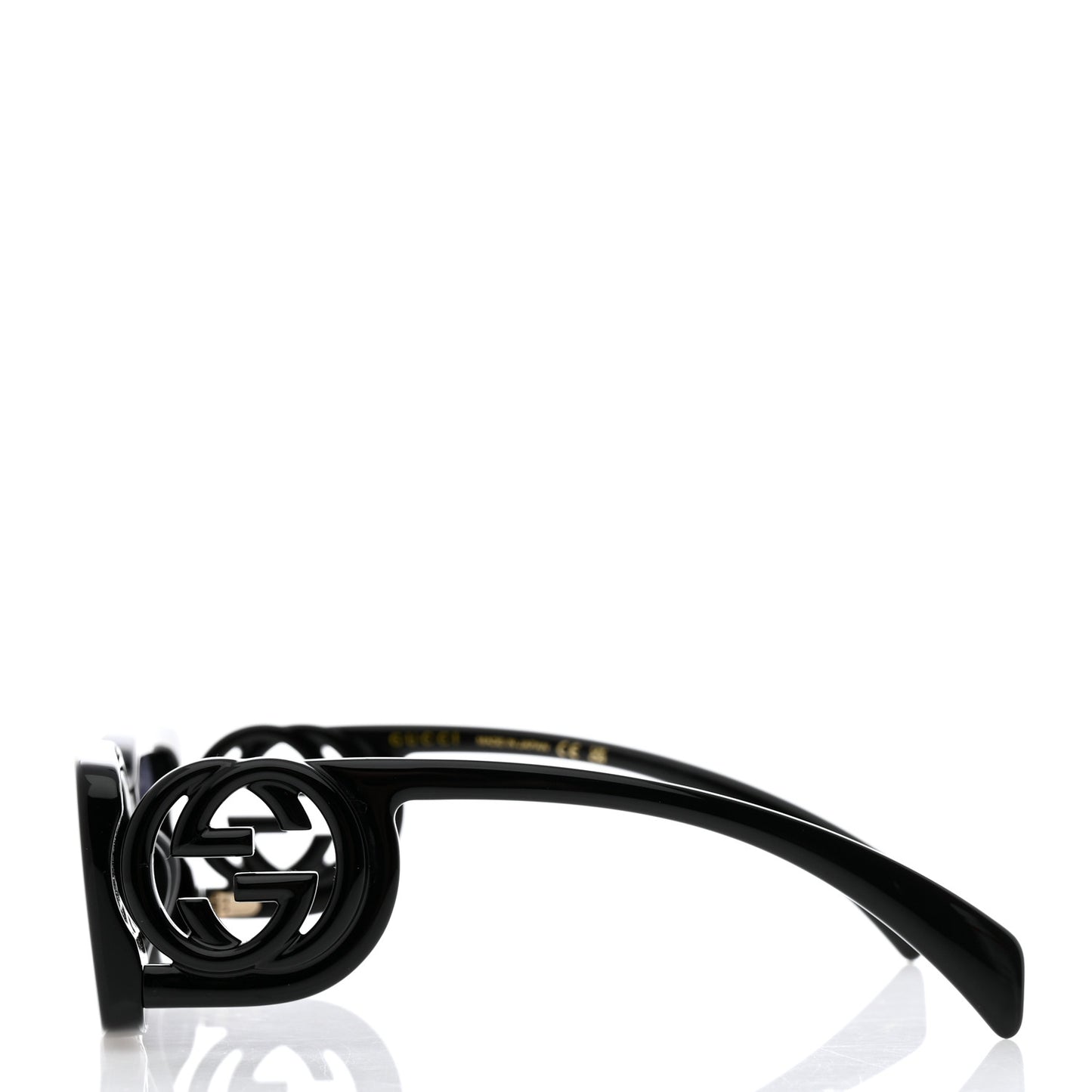 Acetate Chaise Rectangler Frame Sunglasses GG1325S Black