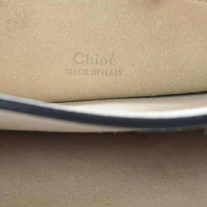Chloe Suede Calfskin Medium Faye Shoulder Bag Silver Blue 6 of 16