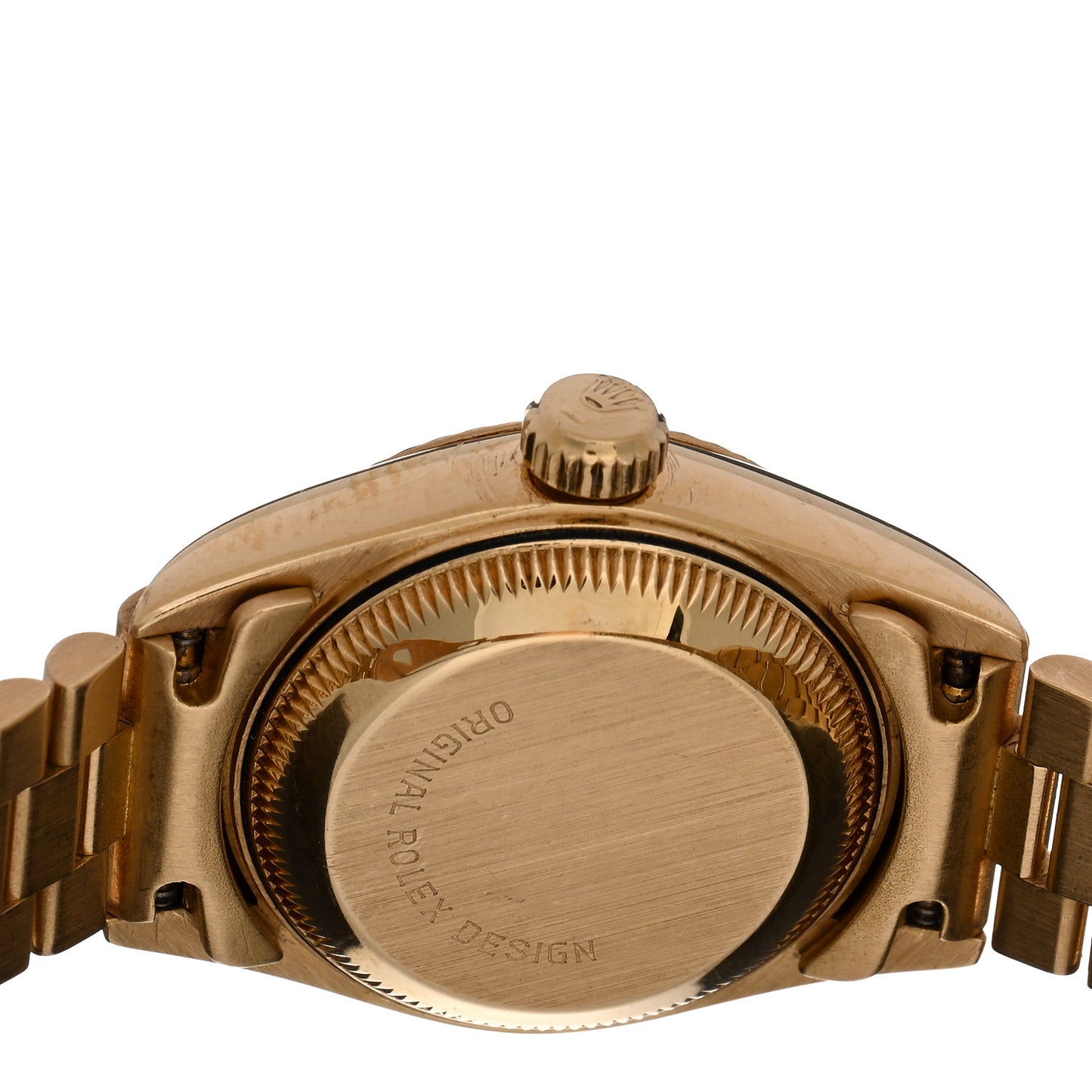 18K Yellow Gold 26mm Oyster Perpetual Datejust President Watch Champagne 69178