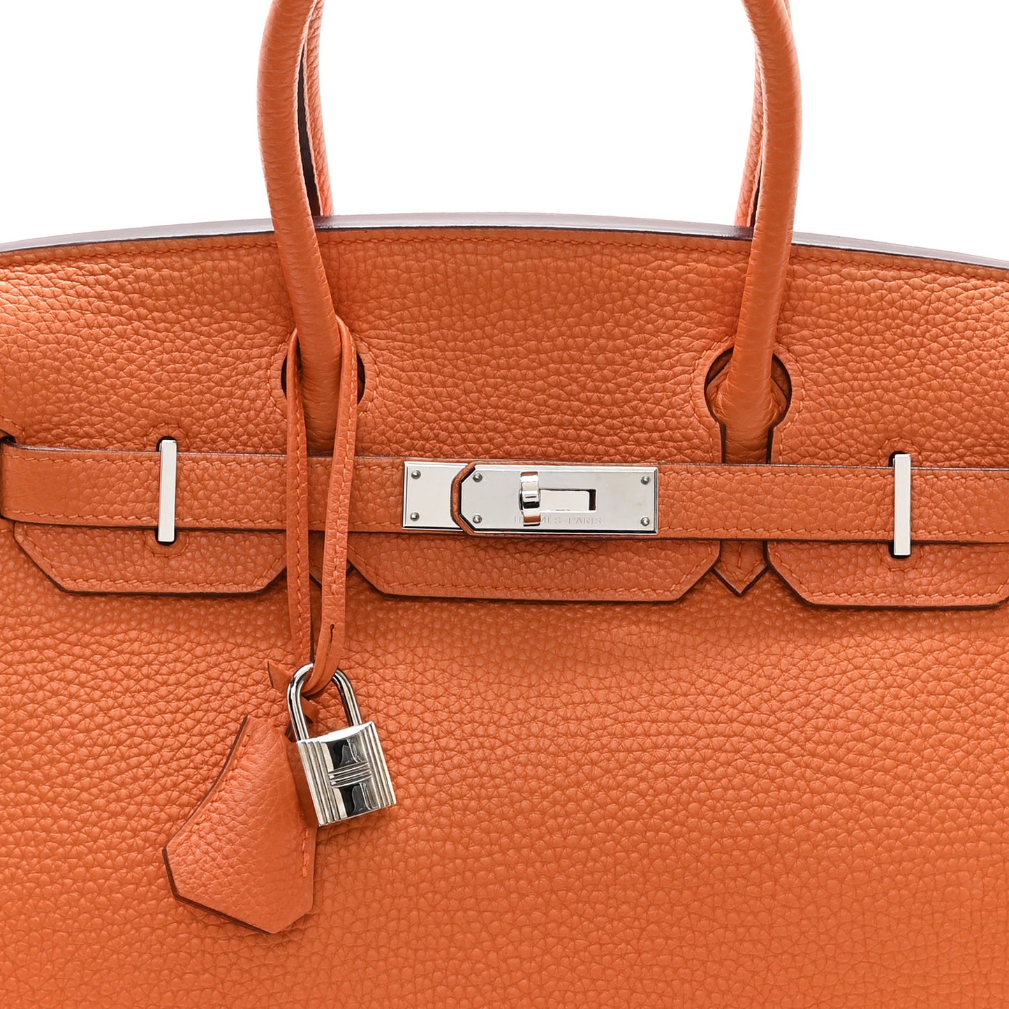 Taurillon Clemence Birkin 30 Orange