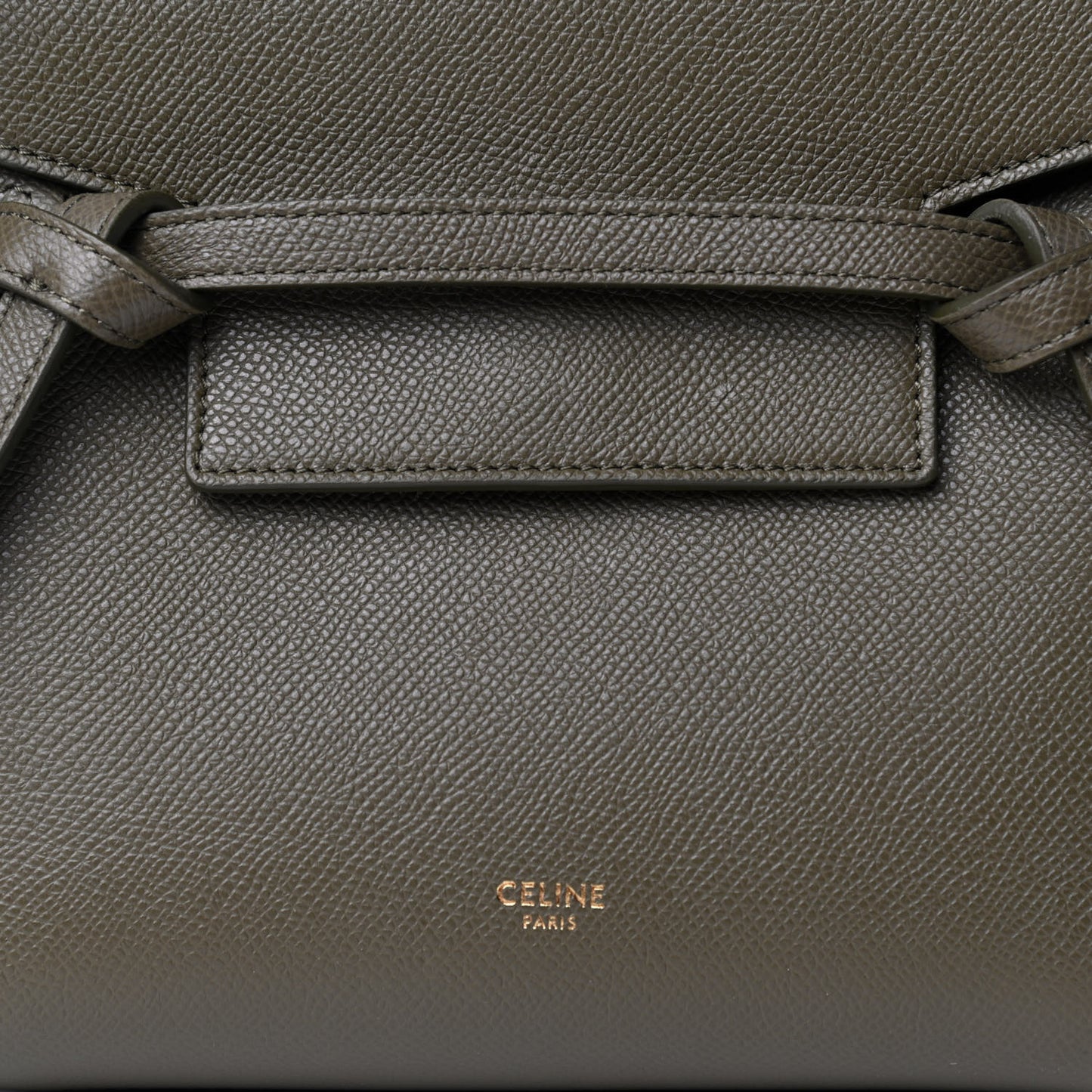 Grained Calfskin Nano Belt Bag Army Green