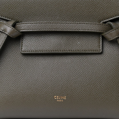 Celine Grained Calfskin Nano Belt Bag Army Green 9 of 9