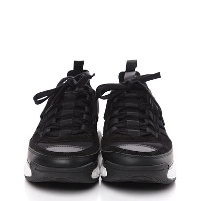 Chanel Fabric Calfskin Suede CC Sneakers 37 Black 2 of 8