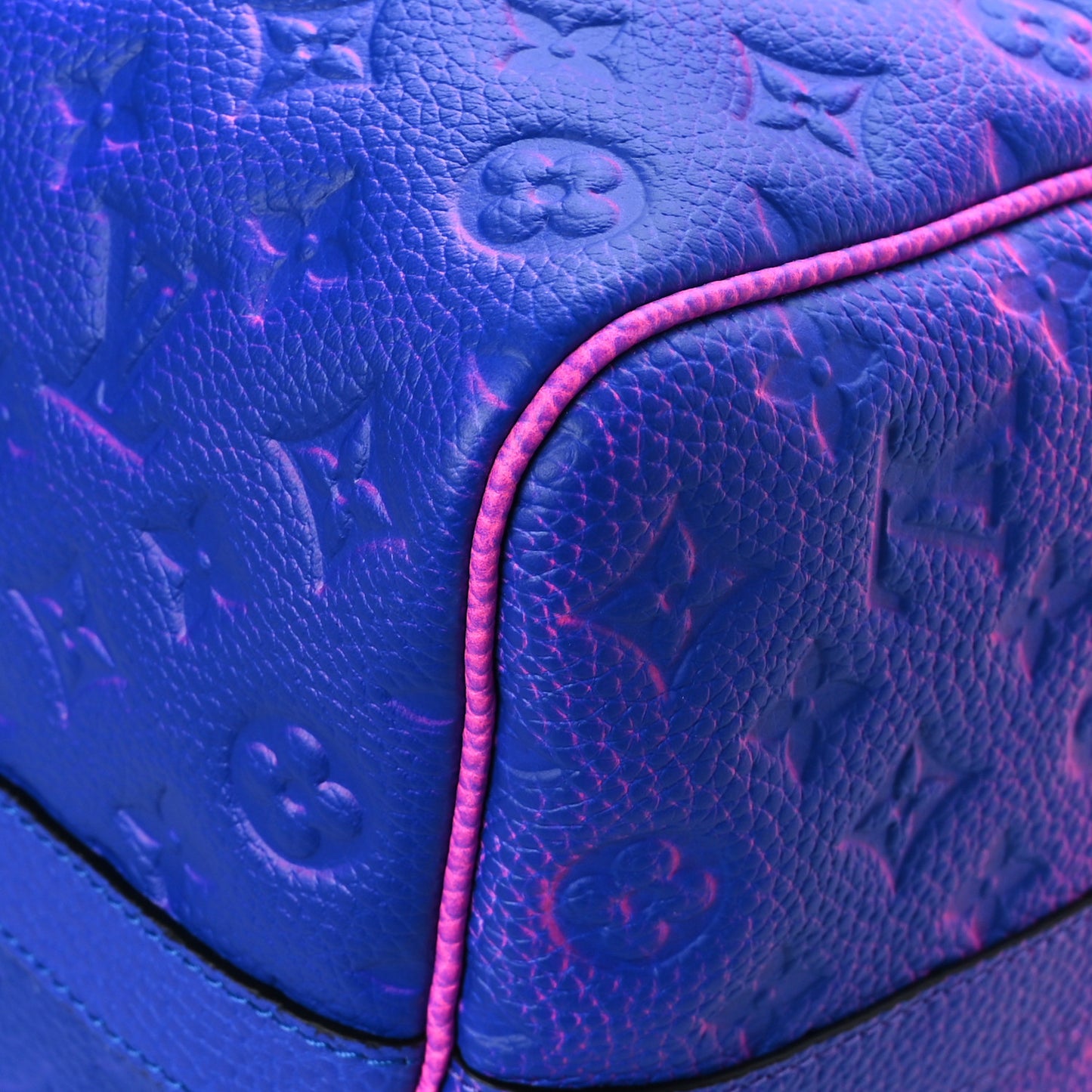 Taurillon Illusion Keepall Bandouliere 50 Bleu Rose