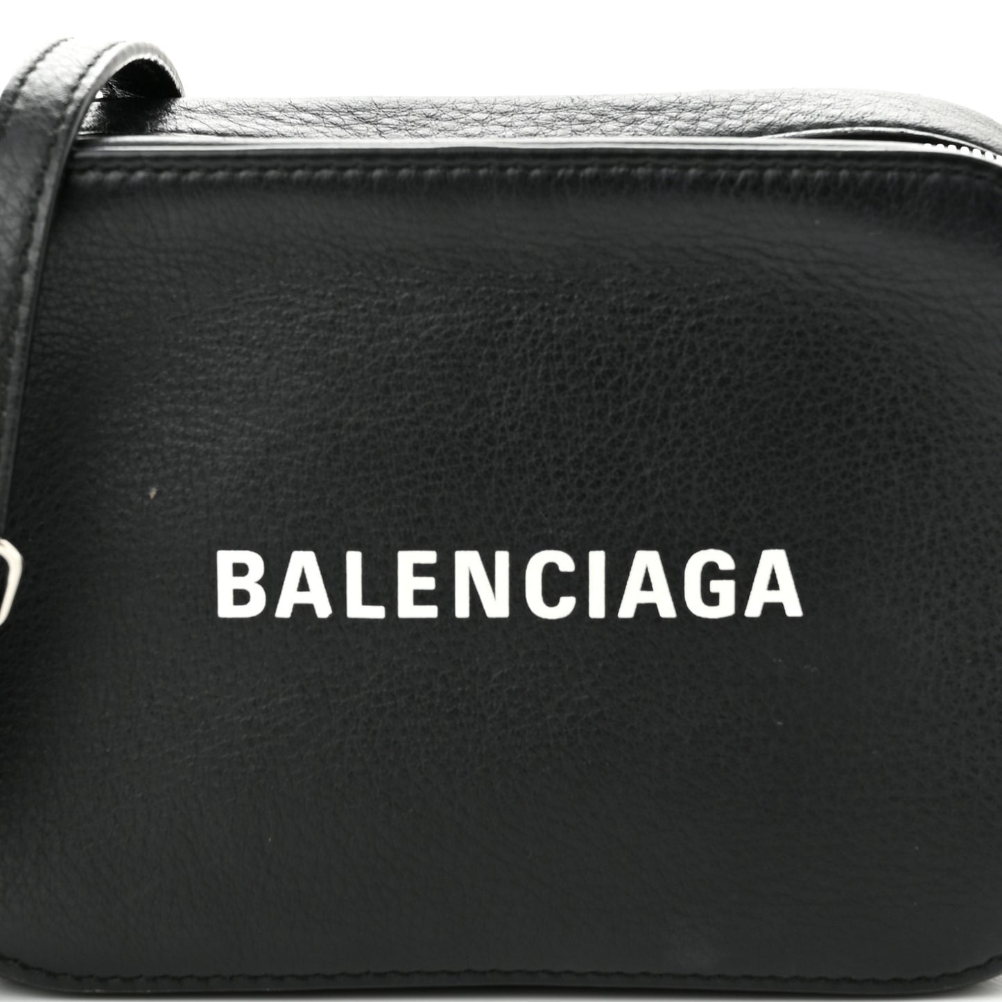 Calfskin Logo XS Everyday Camera Bag Black