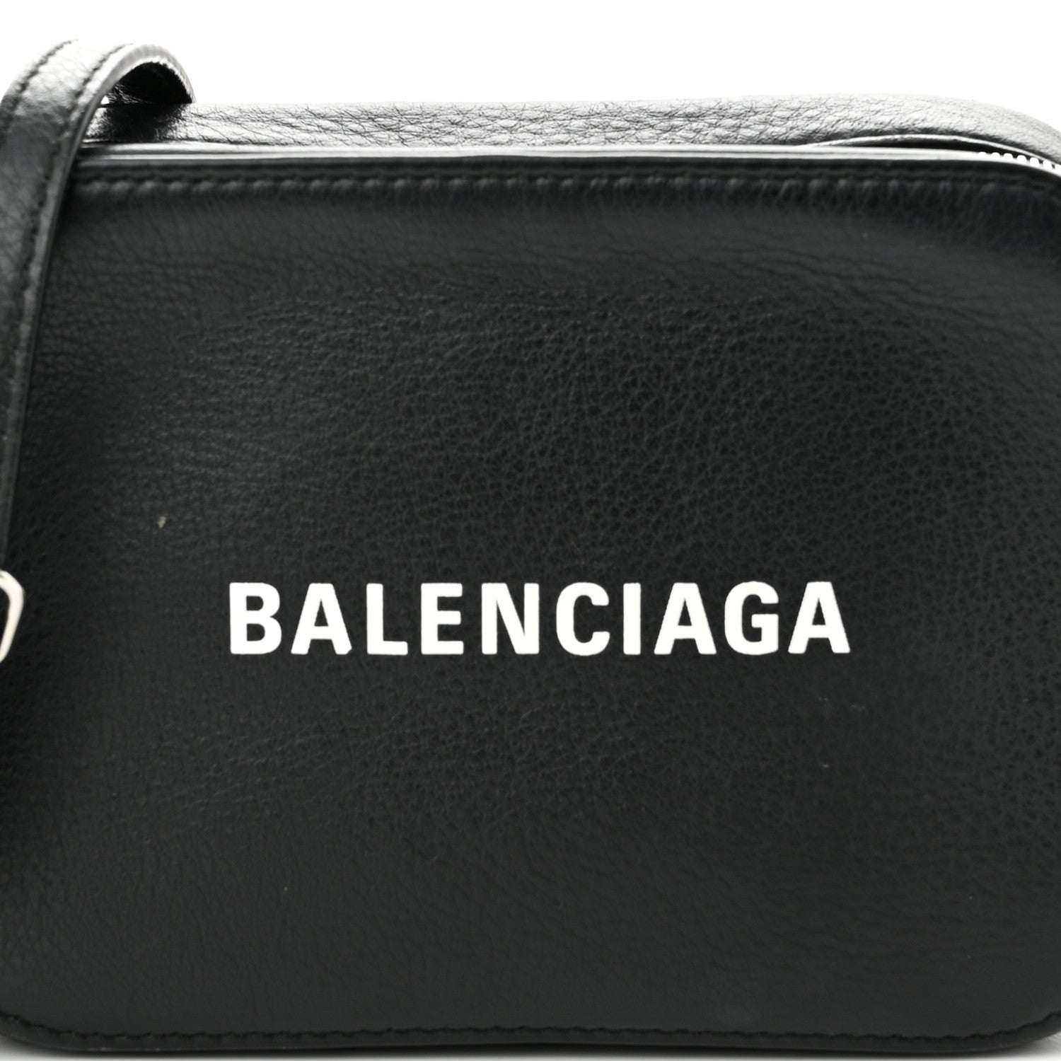 Balenciaga Calfskin Logo XS Everyday Camera Bag Black 10 of 12