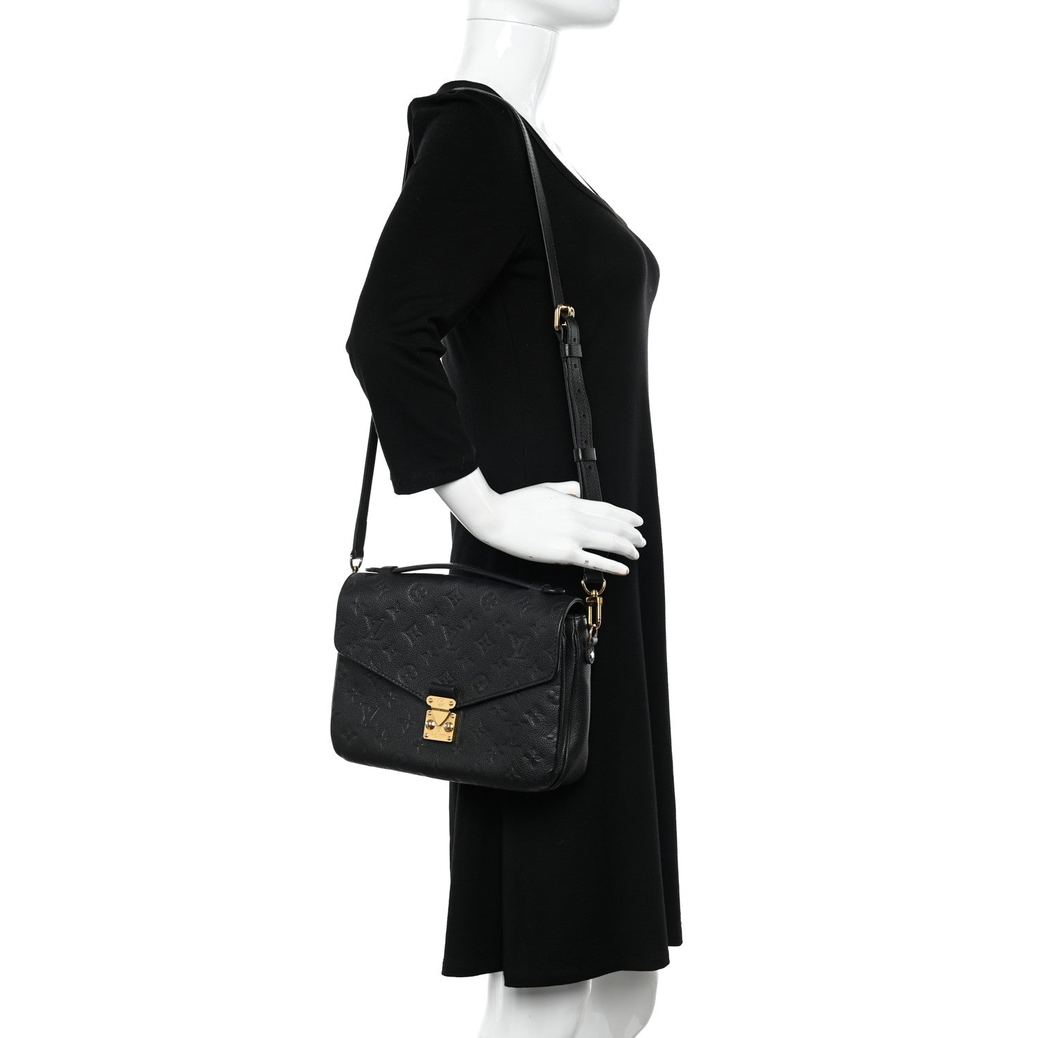Louis Vuitton Empreinte Pochette Metis Black 2 of 12