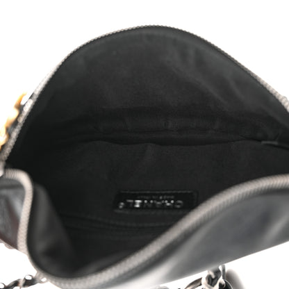 Chanel Calfskin Chain 20s Signe Waist Bag Black 5 of 15