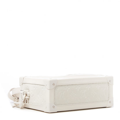 Louis Vuitton Taurillon Monogram Solar Ray Soft Trunk Powder White 3 of 9