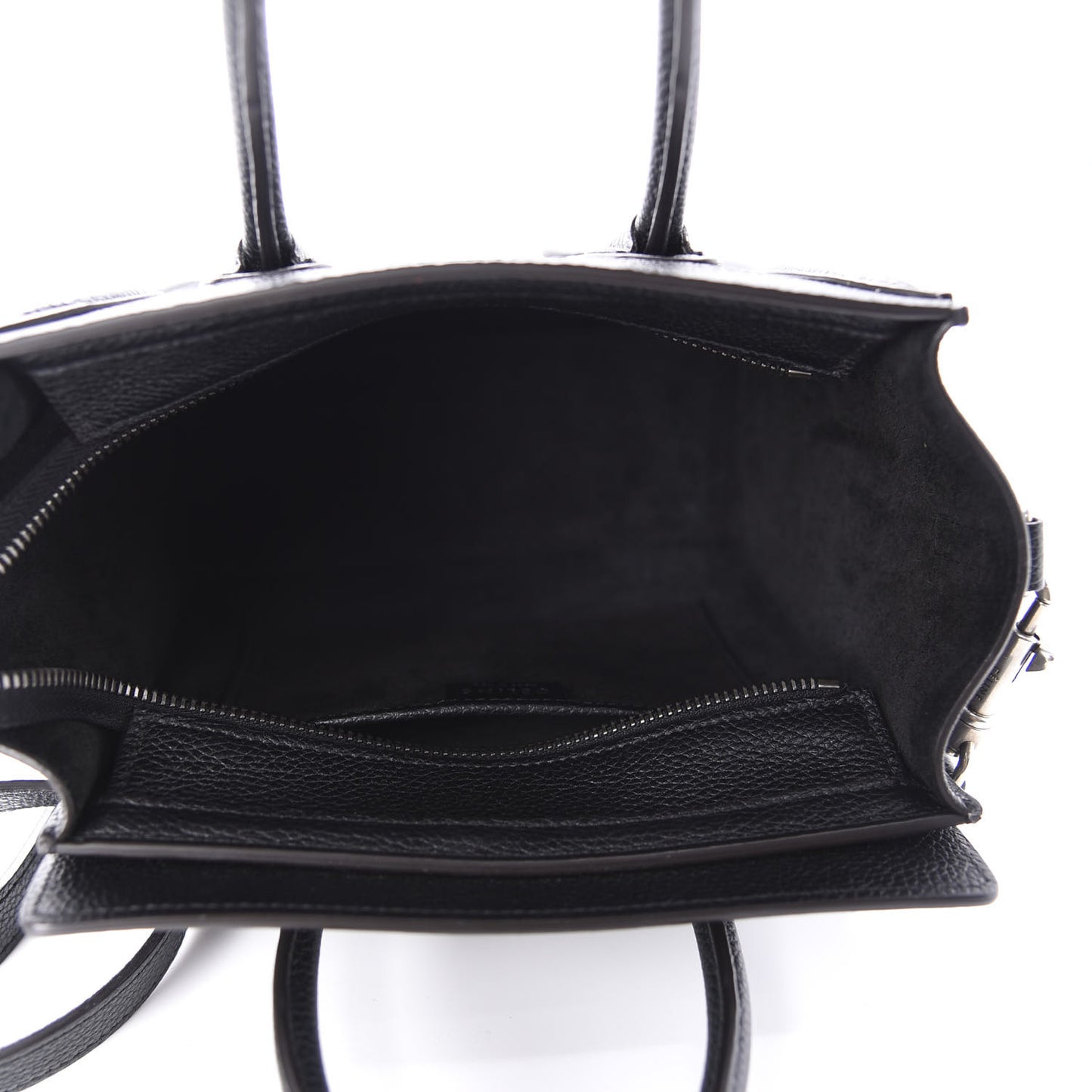 Drummed Calfskin Nano Luggage Black