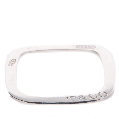 Tiffany Sterling Silver 1837 Square Bangle Bracelet 1 of 3
