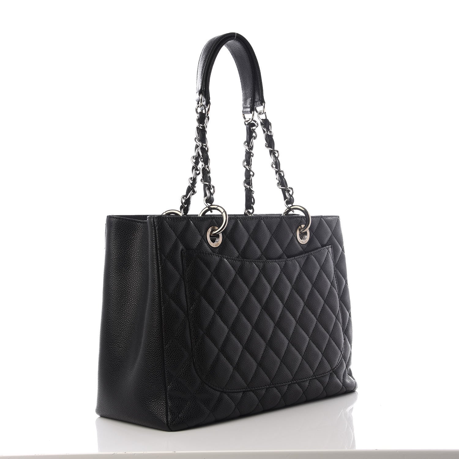 Chanel Caviar Quilted Grand Shopping Tote GST Black 2 of 8