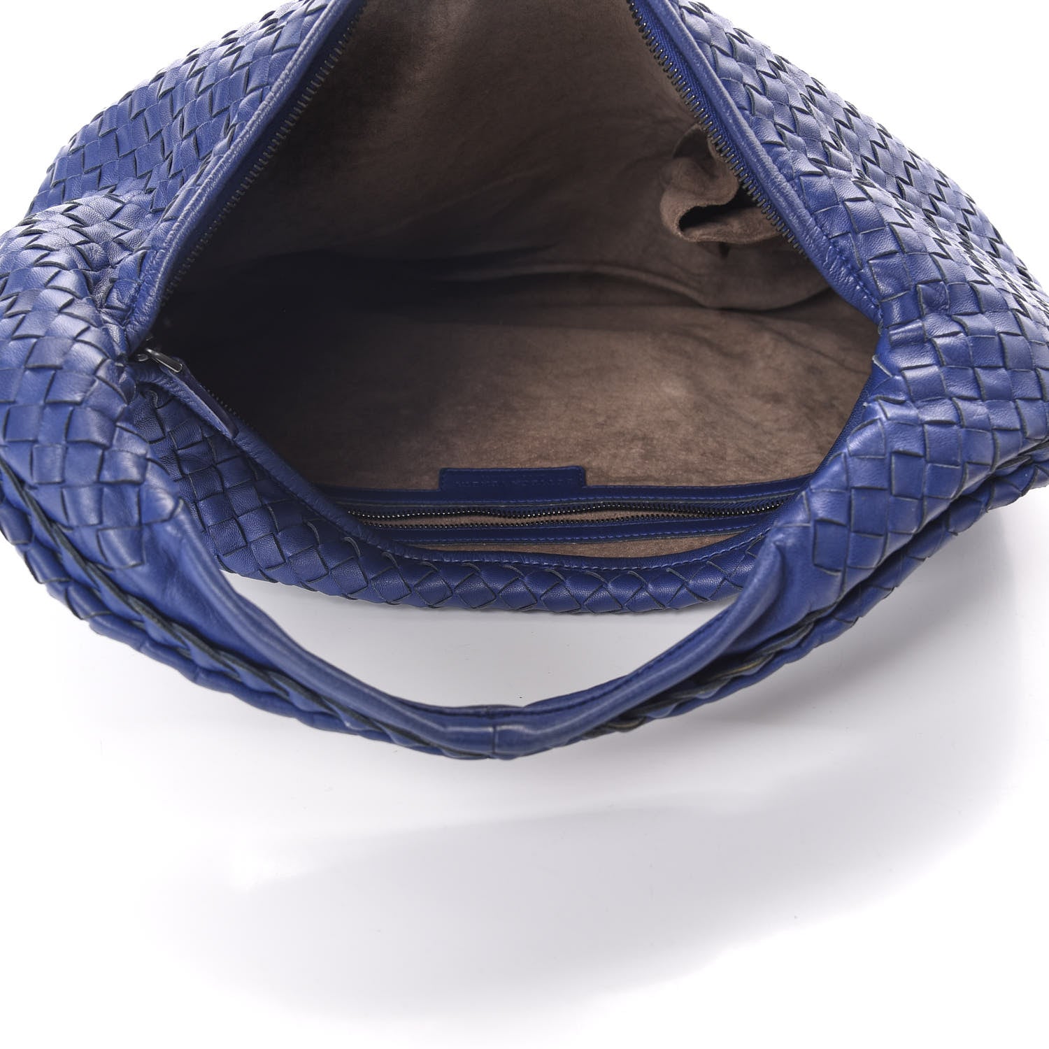 Bottega Veneta Nappa Intrecciato Large Veneta Hobo Sapphire 4 of 11