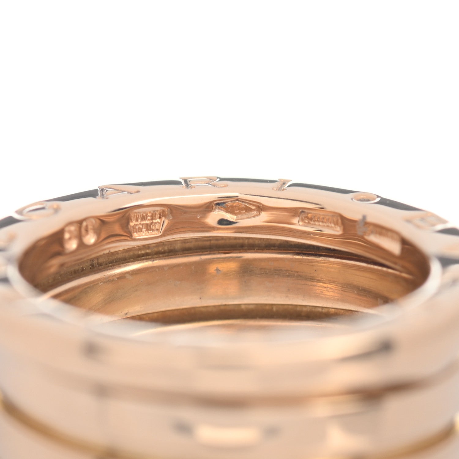 Bulgari 18K Yellow Gold B.Zero1 Four-Band Ring 50 5.25 5 of 5