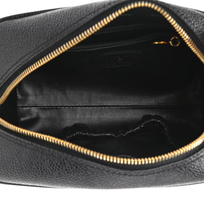 Chanel Caviar Timeless CC Cosmetic Pouch Bag Black 5 of 7