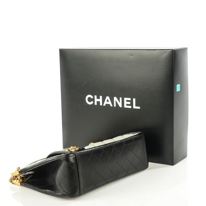 Chanel Calfskin Quilted Elegant CC Large Shopping Tote Grey Black 4 of 8