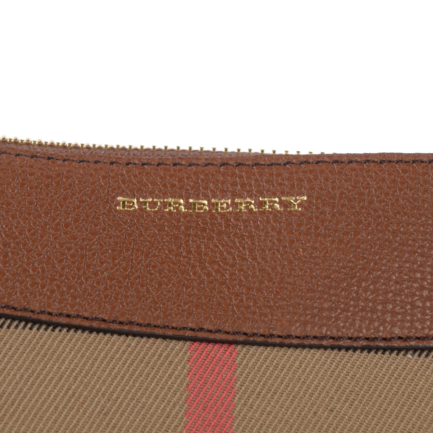 House Check Derby Peyton Crossbody Clutch Bag Tan