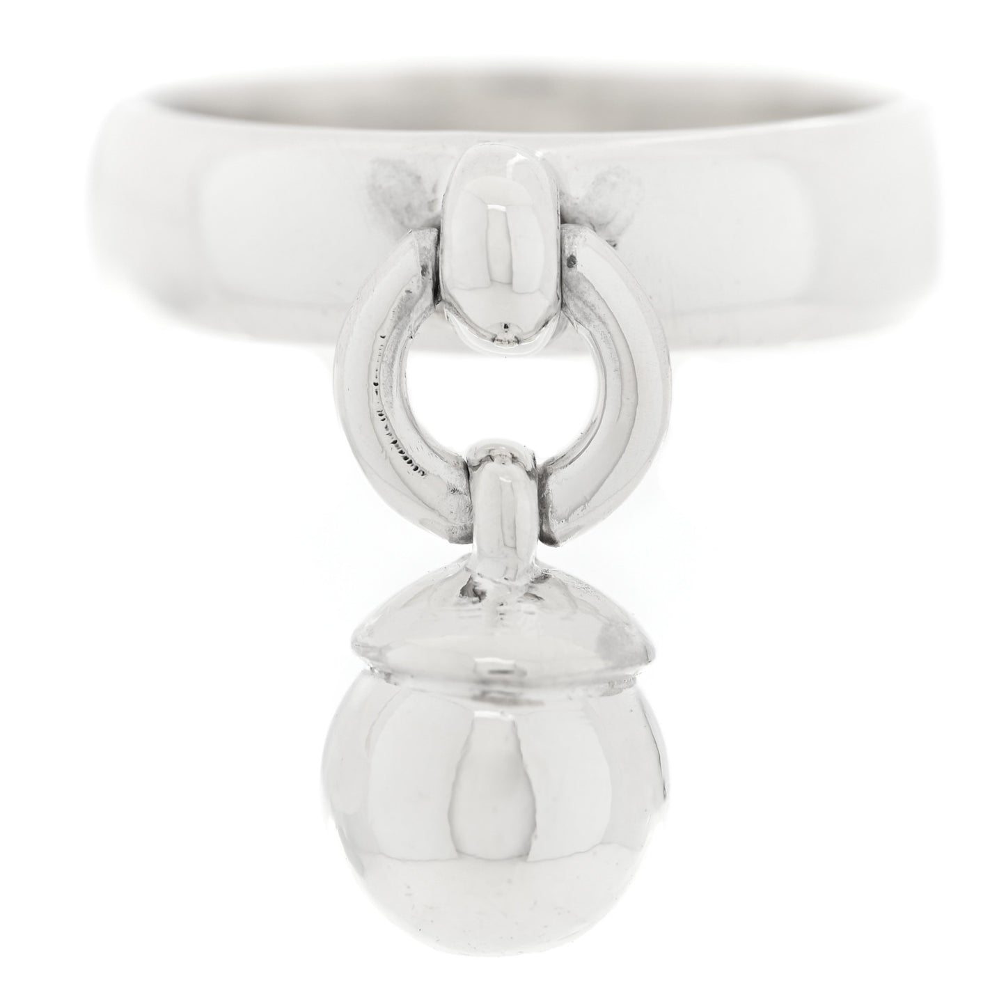 Sterling Silver HardWear Ball Dangle Ring 53 6.25
