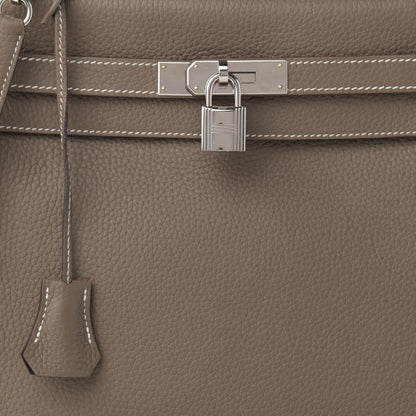 Hermes Togo Horseshoe Kelly Retourne 32 Etoupe Macassar 13 of 24