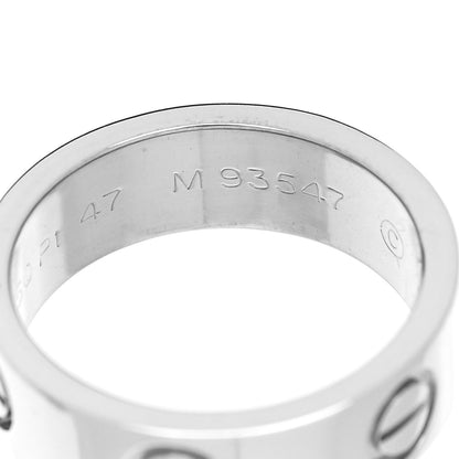 Cartier Platinum 5.5mm LOVE Ring 47 4 5 of 5