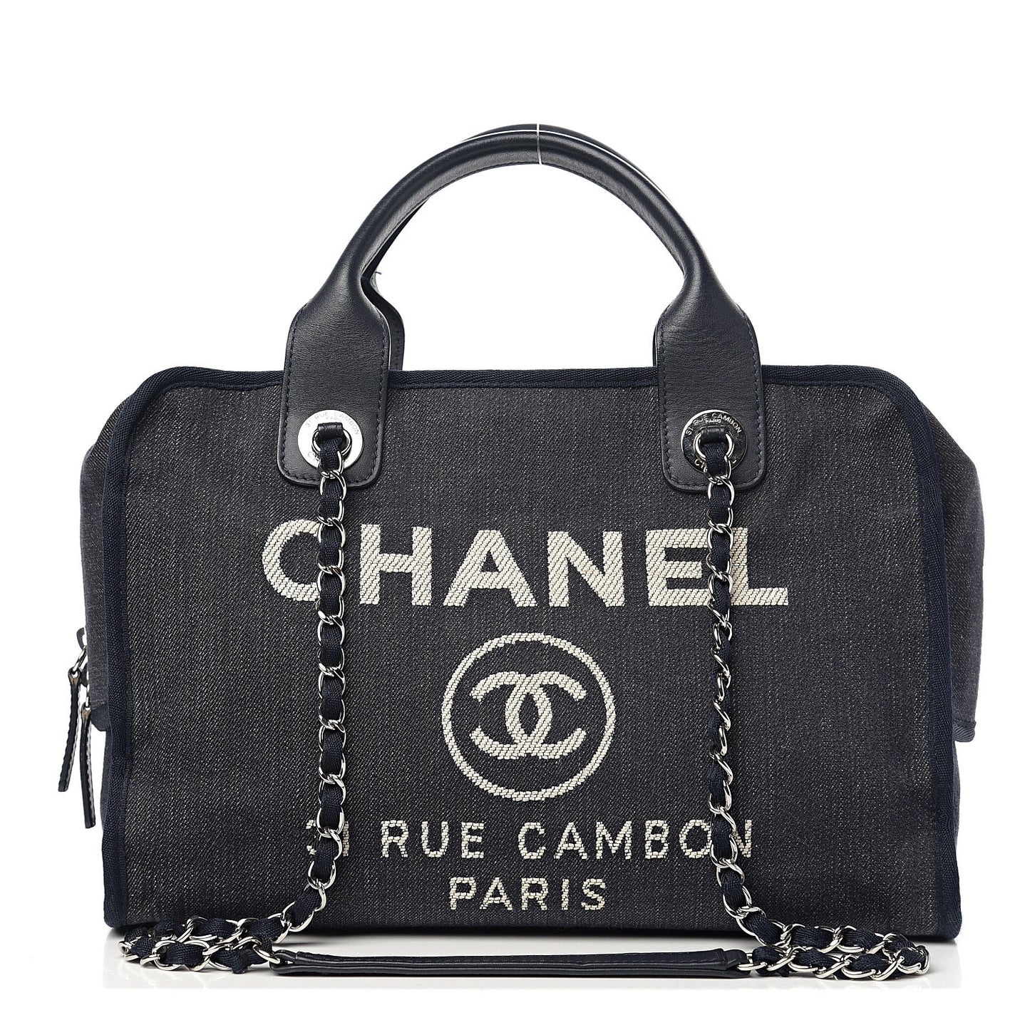 Denim Deauville Bowling Bag Dark Blue