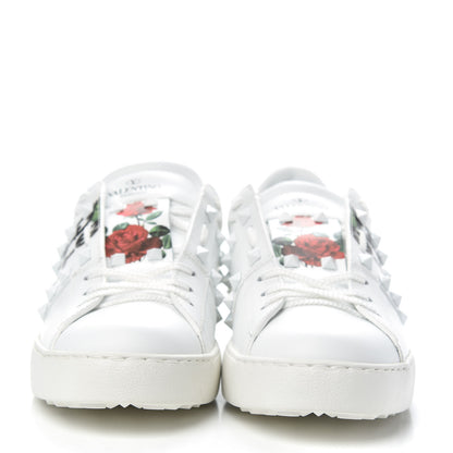 Valentino Garavani X UNDERCOVER Calfskin Womens Untitled Rockstud Open Sneakers 41 White 2 of 10