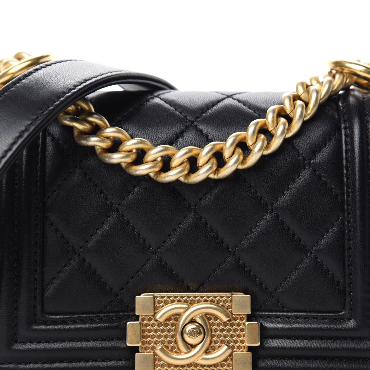 Chanel Lambskin Quilted Mini Boy Flap Black 11 of 12