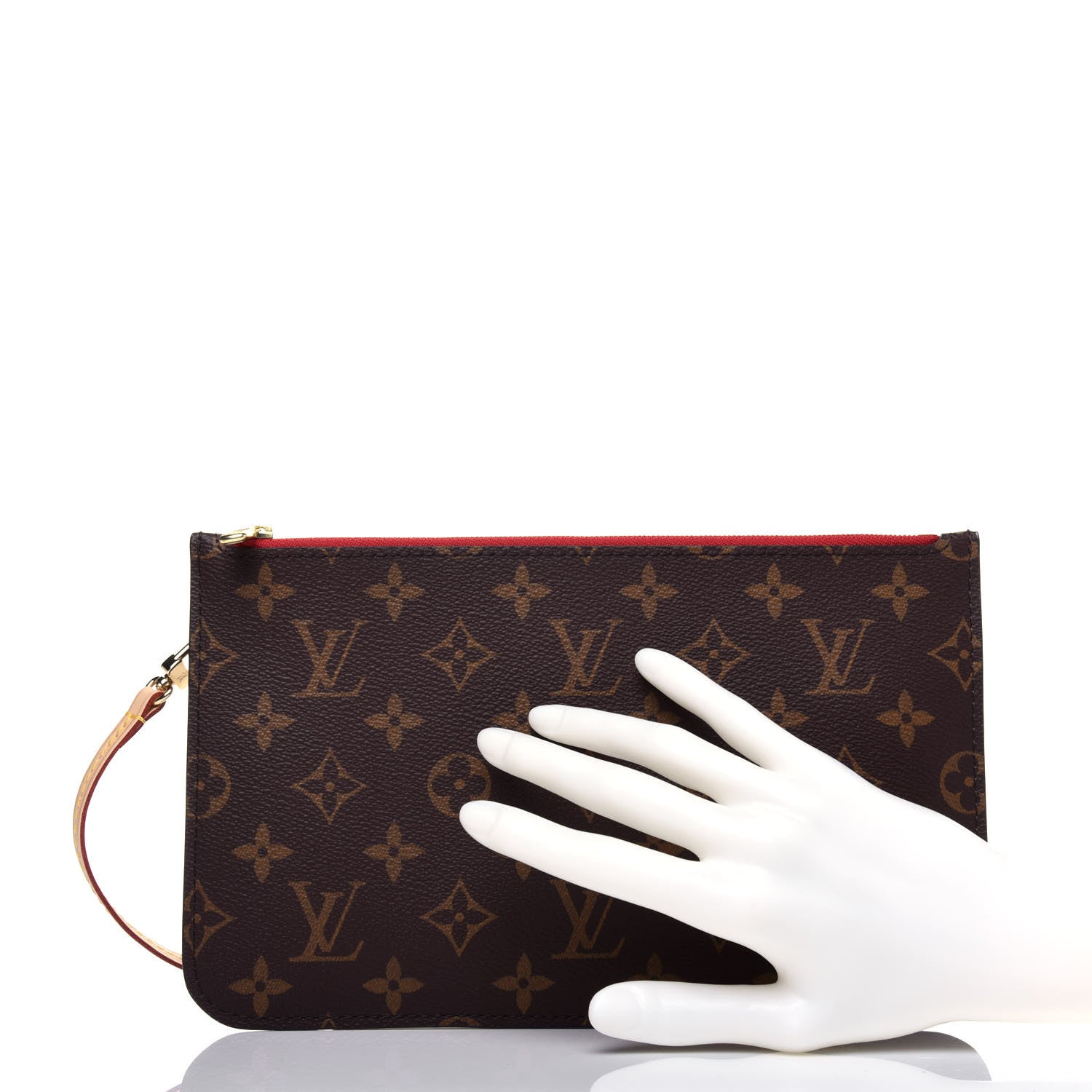 Louis Vuitton Monogram Neverfull MM GM Pochette Cherry 2 of 9
