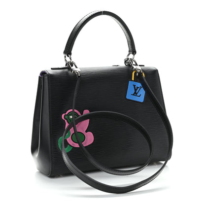 Louis Vuitton Epi Stickers Cluny BB Black 3 of 13