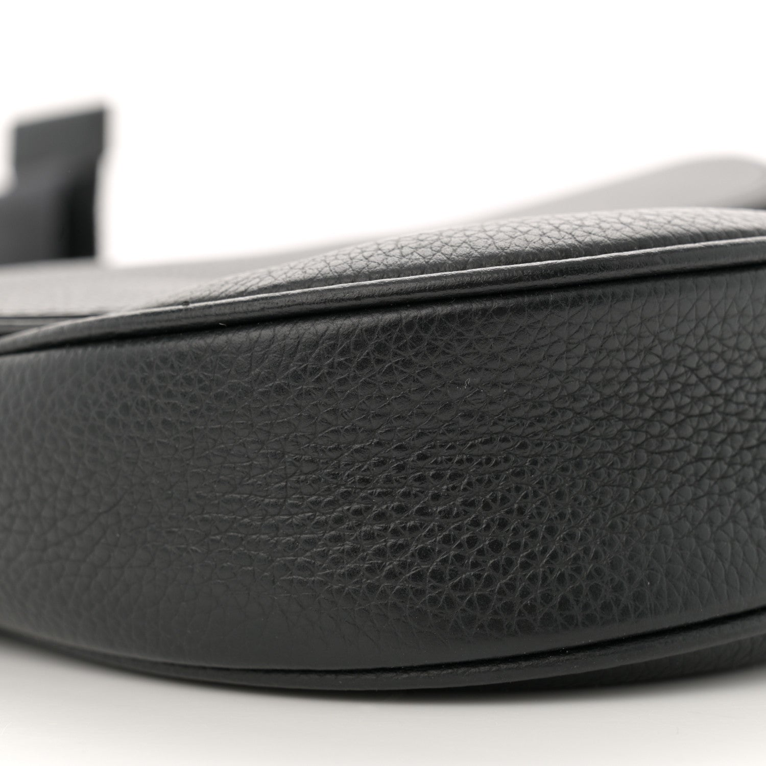 Christian Dior Grained Calfskin Mens Saddle Bag Black 9 of 14