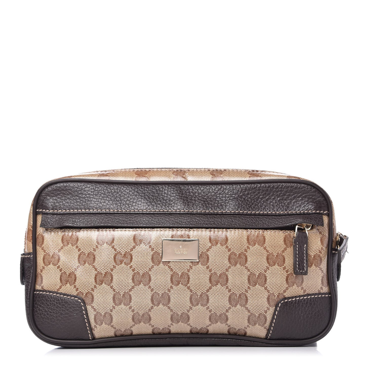 Crystal Monogram Belt Bag Brown
