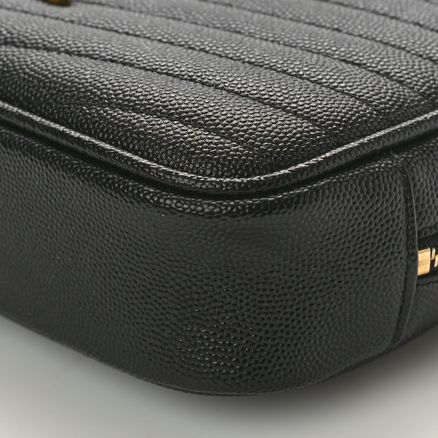 Saint Laurent Grain De Poudre Matelasse Monogram Mini Lou Camera Bag Black 10 of 10