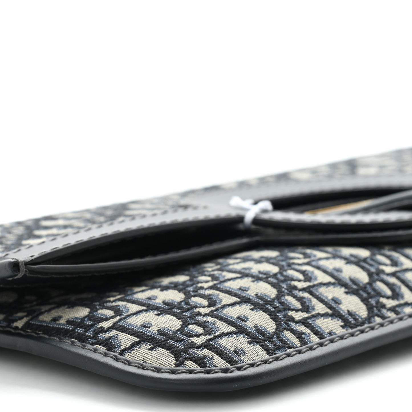 Oblique Fold Over Clutch Blue