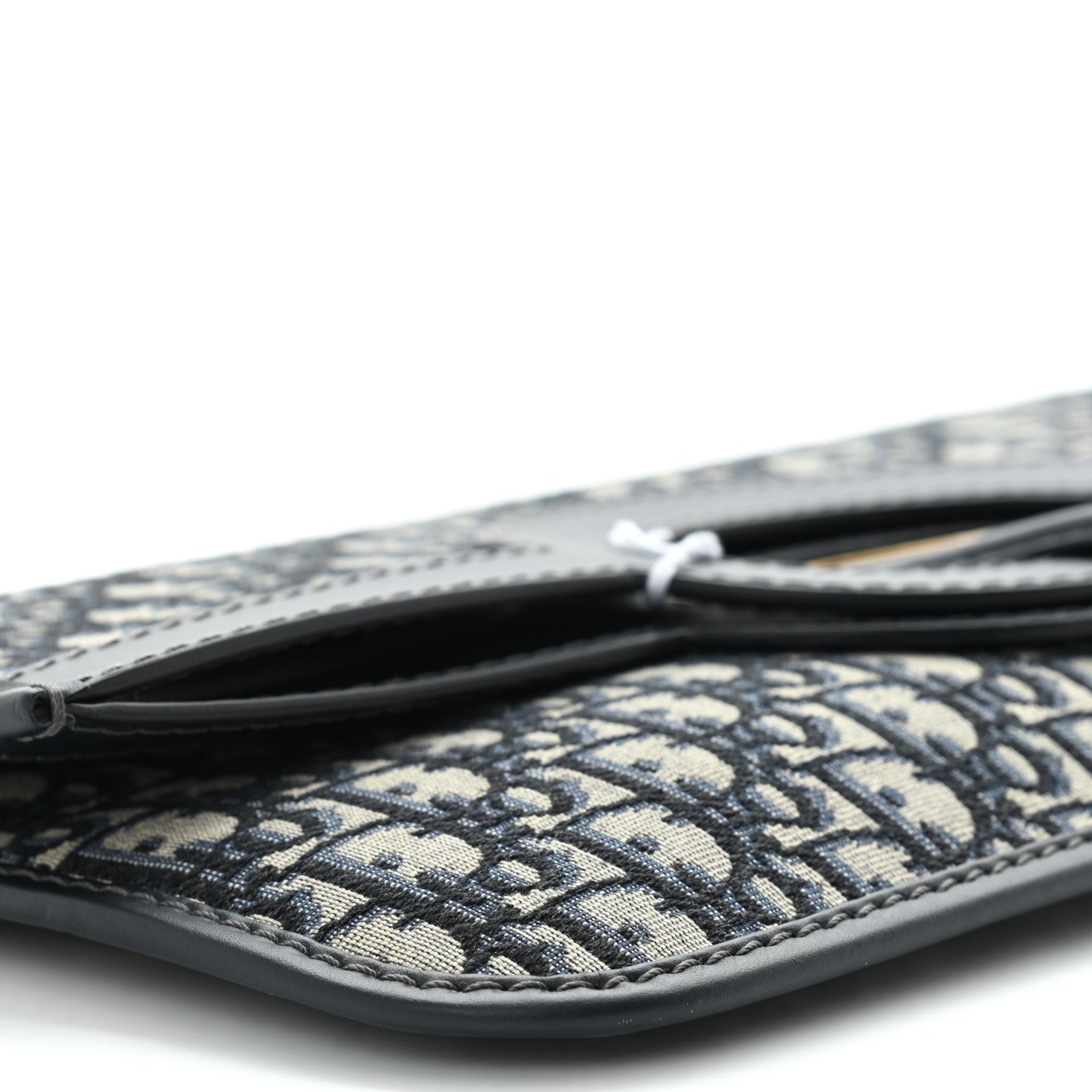 Christian Dior Oblique Fold Over Clutch Blue 7 of 8