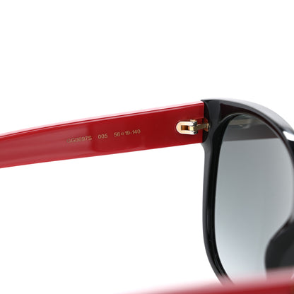 Gucci Cat Eye GG Sunglasses GG0097S Black Red 6 of 8