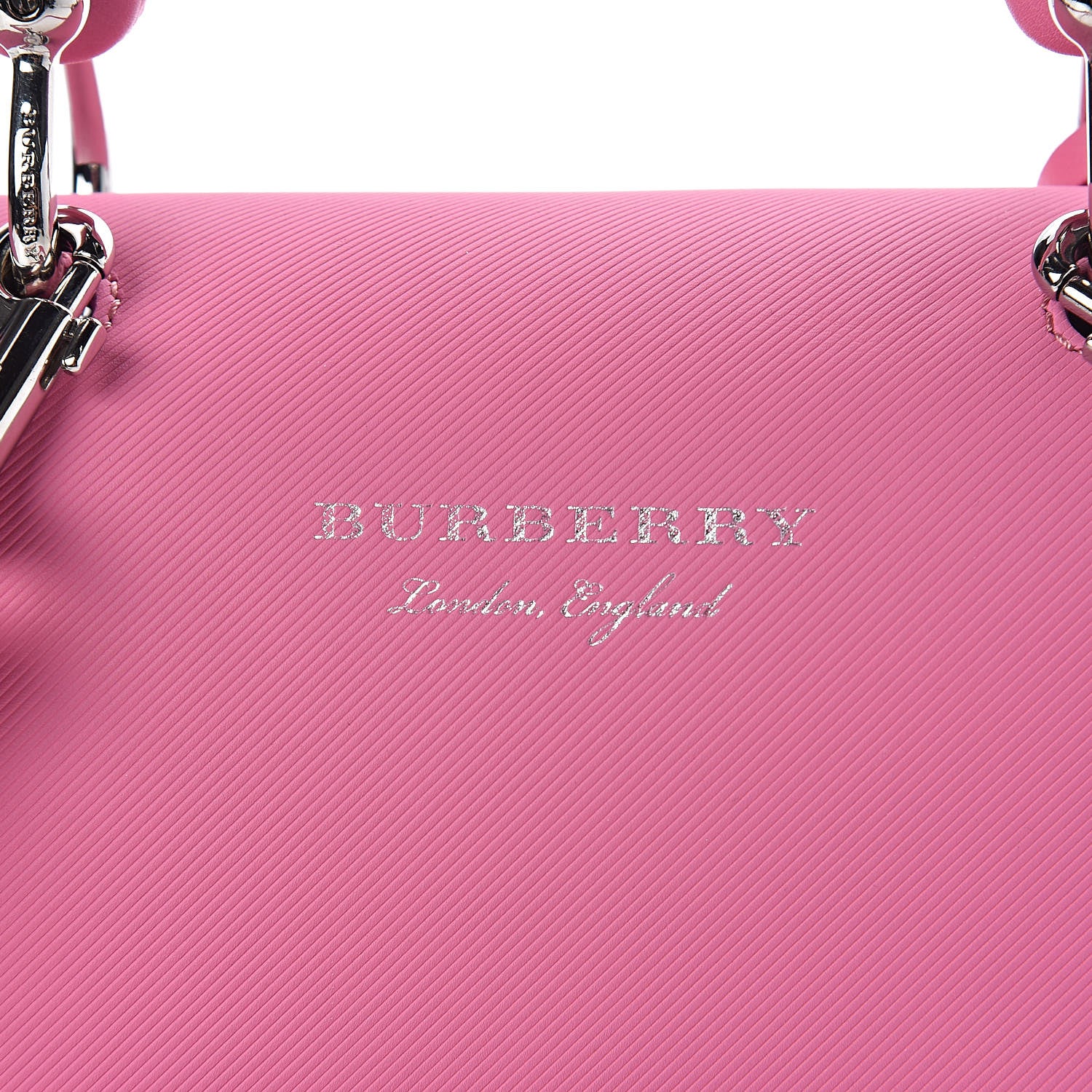 Burberry Trench Calfskin Small DK88 Top Handle Bag Rose Pink 12 of 20