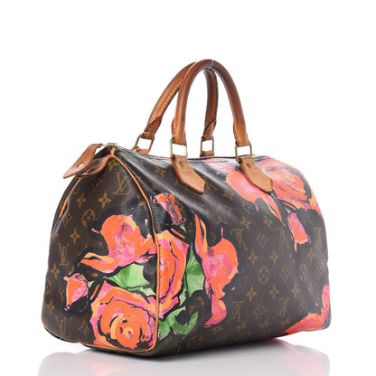 Louis Vuitton Monogram Roses Speedy 30 3 of 17