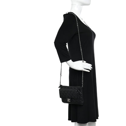 Chanel Iridescent Caviar Quilted Daily Zip Crossbody Bag Black 2 of 12