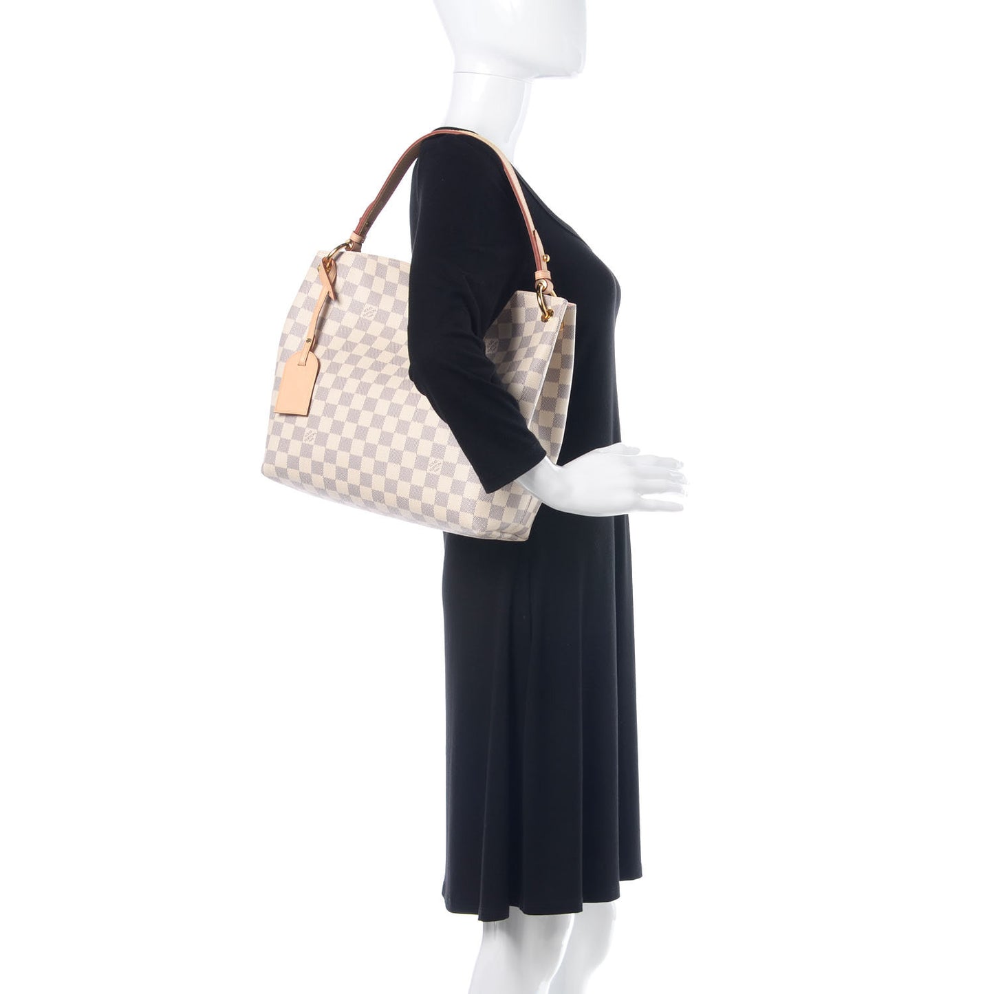 Damier Azur Graceful PM Rose Ballerine