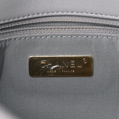 Chanel Lambskin Quilted Large Chanel 19 Flap Grey 6 of 10