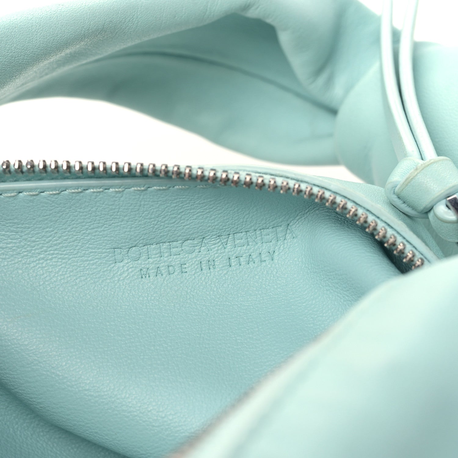 Bottega Veneta Nappa Mini Double Knot Bag Blue 6 of 10