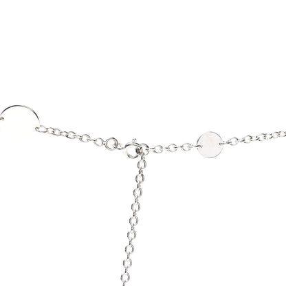 Hermes Sterling Silver 18K Rose Gold Confettis Long Necklace 80 5 of 7