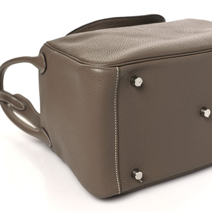 Hermes Taurillon Clemence Lindy 30 Etoupe 9 of 10