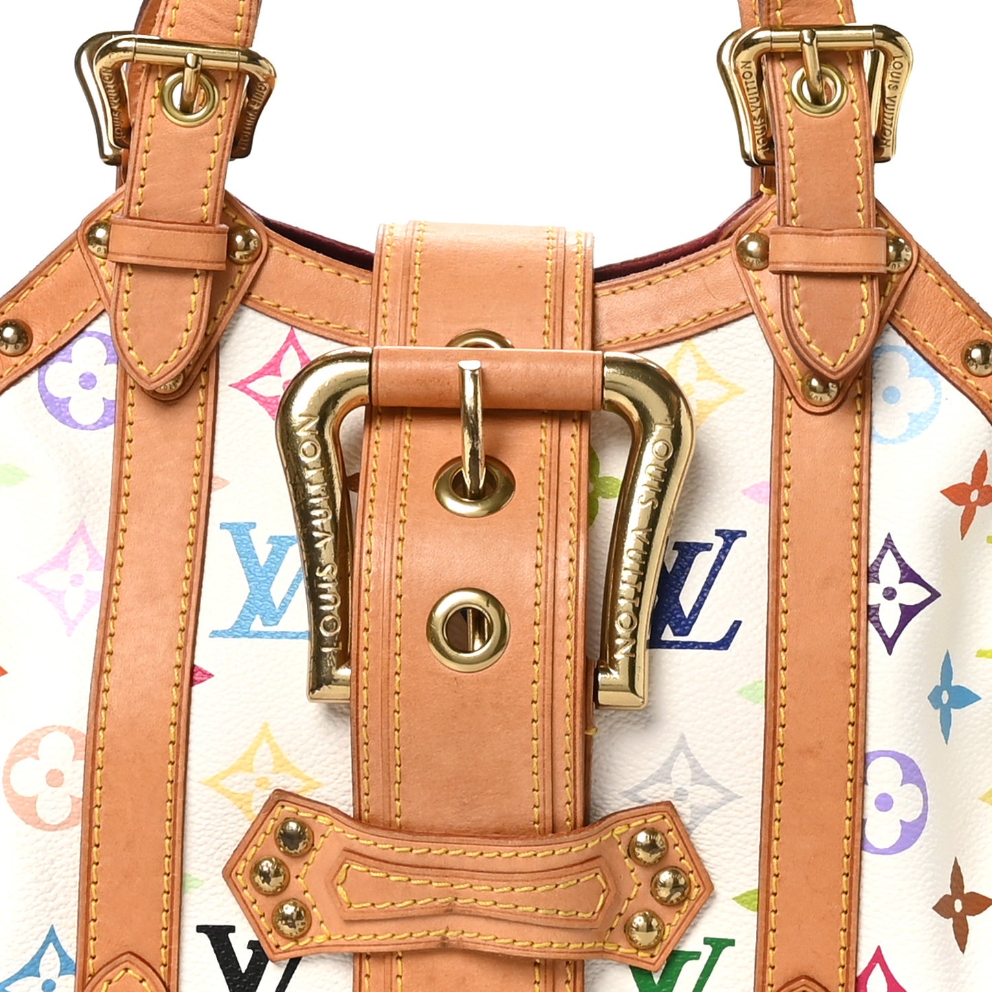 Monogram Multicolor Theda GM White