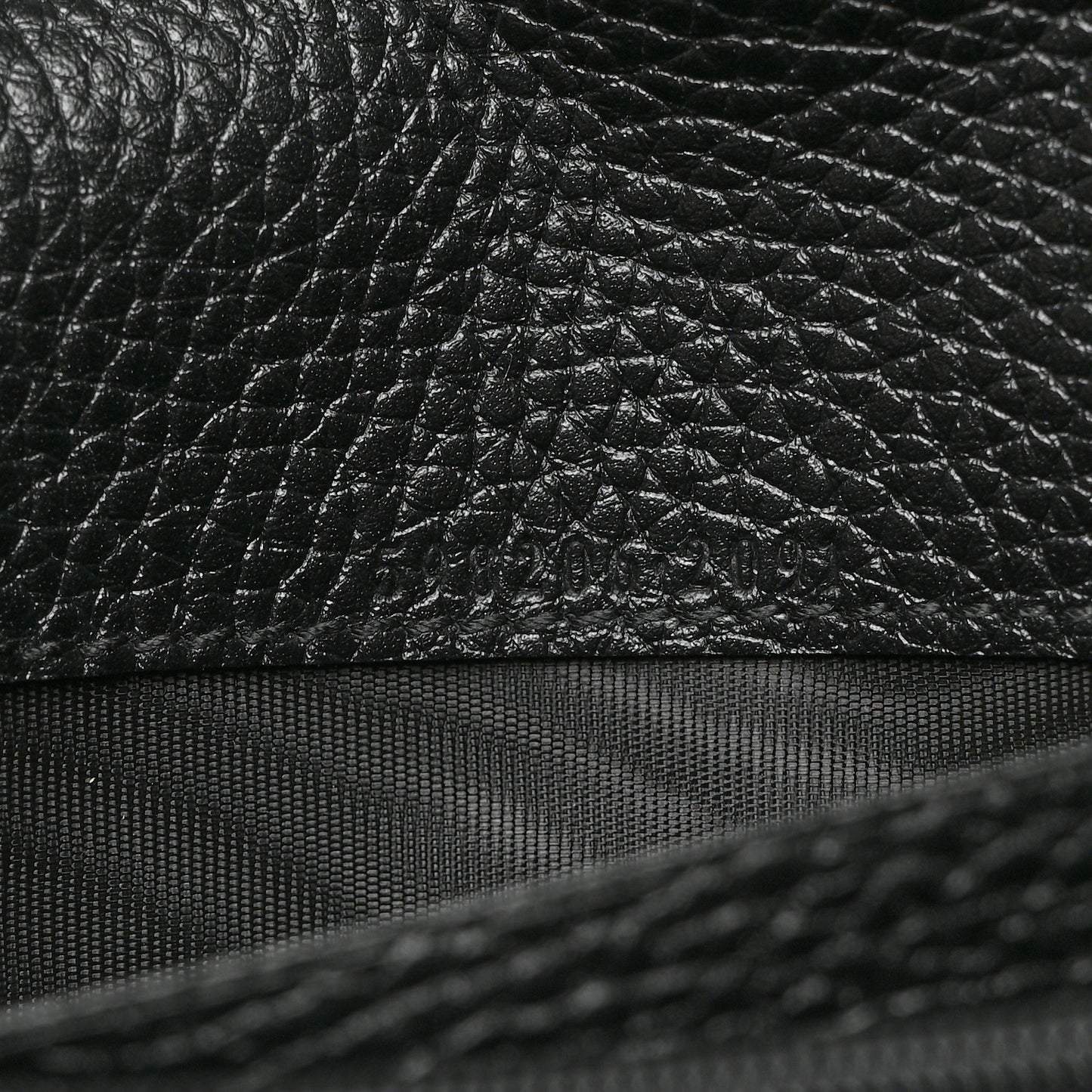Pebbled Calfskin Large Soho Continental Wallet Black